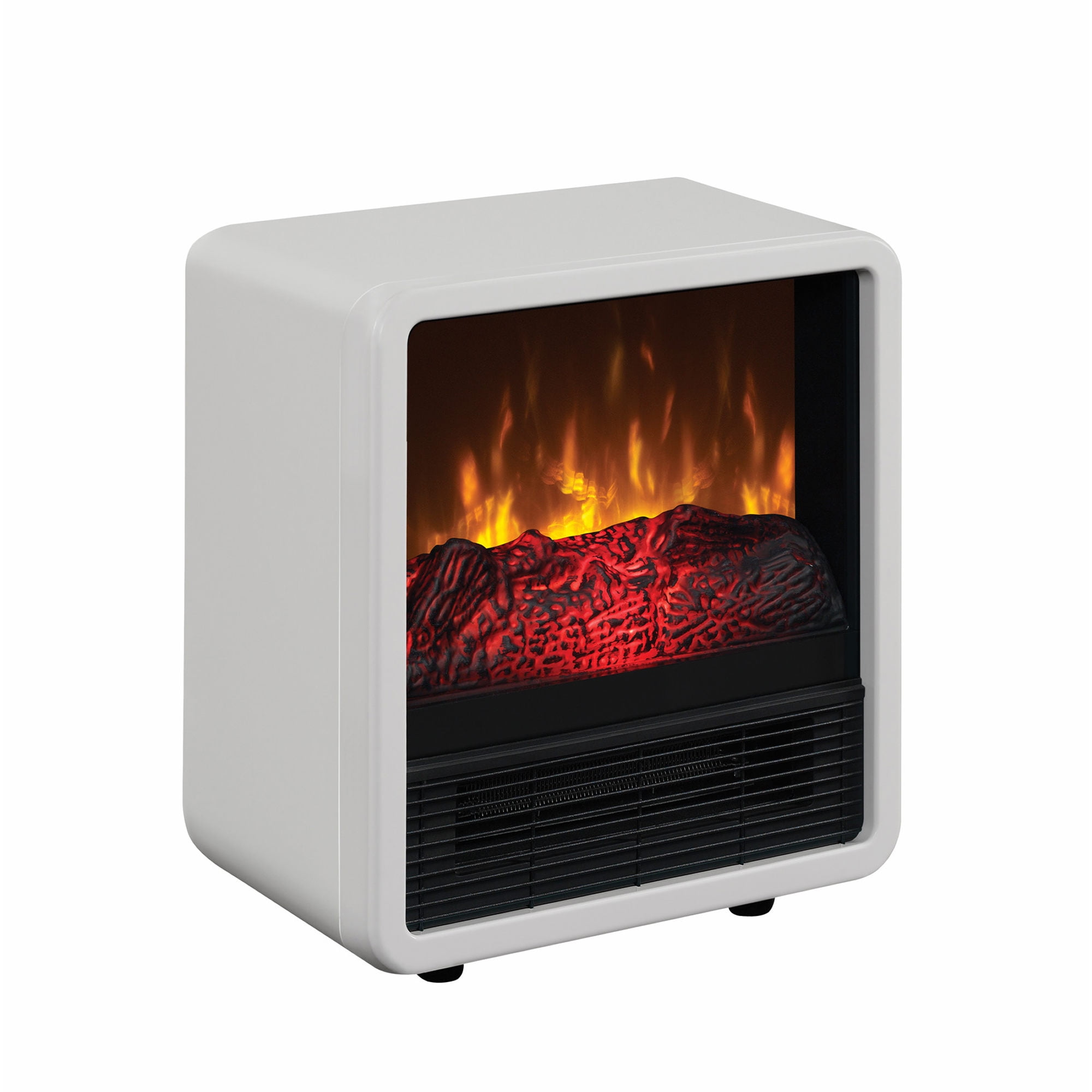Duraflame Personal Fire Cube Electric, White Tabletop Electric Fireplace