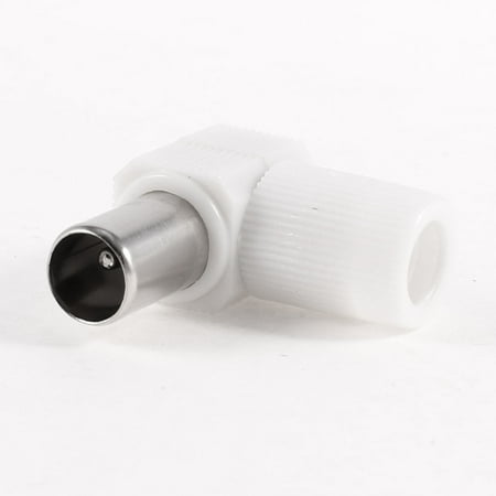 Jack Plastic Housing - Unique Bargains Plastic Housing CATV TV FM Jack Male RF Coax Plug Right Angle Adapter Connector
