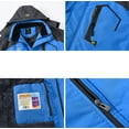 thumbnail image 5 of Tyhengta Men's Waterproof Ski Jacket Warm Winter Snow Coat Mountain Windbreaker Hooded Raincoat Blue L, 5 of 8