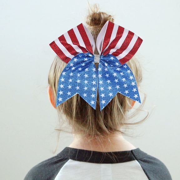 Seductiva Fashion Wide Headband 1PC Hair Scrunchies Independence Day Bowknot Headdress Ropes Decorations Headdress Decoration Hair Ties for Girls Lady Headscarf 1PC