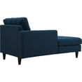thumbnail image 2 of Modern Contemporary Urban Design Living Lounge Room Left Arm Chaise Lounge Chair, Navy Blue, Fabric, 2 of 3