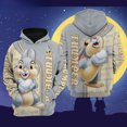 thumbnail image 1 of Thumper Rabbit Bambi Disney Cartoon Graphic 3D Hoodie Zip Hoodie, 1 of 1