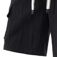 thumbnail image 3 of Men Cargo Shorts Pack Plus Size Cargo Shorts for Men, Fashion Elastic Waist Casual Shorts with Multi Pocket, Loose Hiking Sports Short Pants Black L, 3 of 8