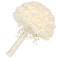 thumbnail image 2 of Sosteniendo la flor, delicado ramo de novia de cristal de imitación de perlas ramo de boda creado magistralmente Jadeshay A, 2 of 8