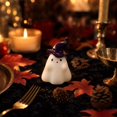 thumbnail image 7 of Halloween Ghost Scented Candle Amber Wizard Ghost Wax Candle 2.44x2.99 Inch Cute Spooky Home Tabletop Aesthetic Decor, 7 of 7