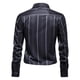 thumbnail image 1 of Camisas s Para Hombre Manga Corta Camisa superior holgada de otoño e invierno para hombre, blusa con estampado de rayas holgadas informales con botones, camisas de de manga larga con (Black, XL), 1 of 6