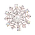 thumbnail image 1 of Fiudx Broche Navideño, Broche Festivo de Aleación de Cristal, Joyería para Dama Galvanizada, Acabado de Esmalte Brillante, Ideal para Fiestas, Accesorio de Moda para Mujer, Tamaño 4,2 X 4,2 Cm Inclui, 1 of 1