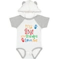 thumbnail image 3 of Inktastic My Gigi and Grandpa Love Me Boys or Girls Baby Bodysuit, 3 of 5