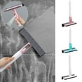 thumbnail image 3 of Shower Squeegee,Window Squeegee for Window Cleaning,3 in 1 Window Cleaning Tools with Blade Rubber & Scrubber Sponge,Multi-Purpose Silicon Squeegee for Shower Glass Door Bathroom Tile and Mirror, 3 of 8