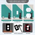 thumbnail image 3 of Yayeee Blank Wall Plate Cover 1-Gang 4.5"x2.7" Home Unused Decorative Outlet, Black Cat and Coffee, 3 of 7
