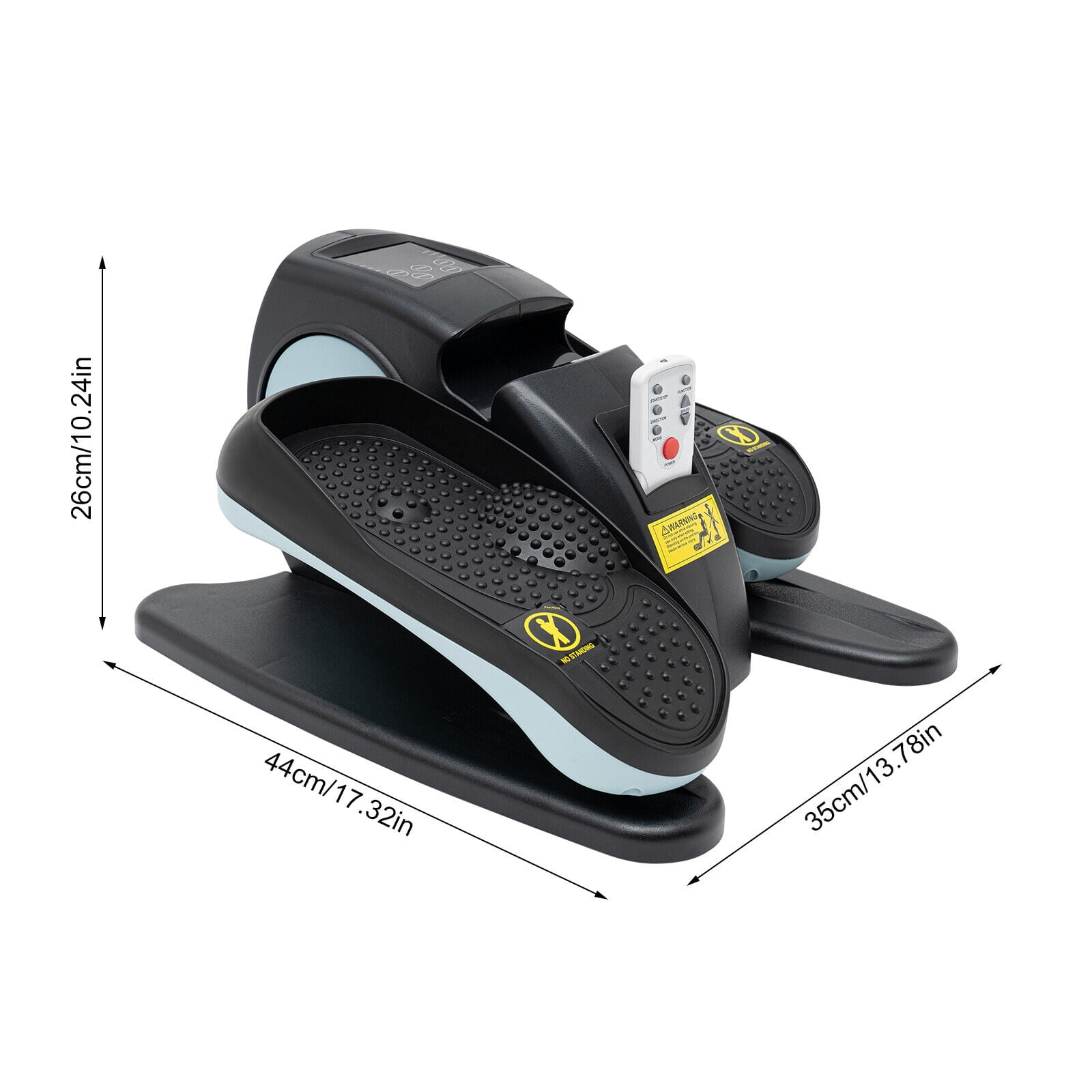 Under Desk Elliptical Trainer Machine Compact Elliptical Machine w/Remote & LCD for Homes, Hospitals