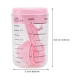 thumbnail image 4 of KAKOWELY 14 Pcs/2 Set Plastic Measuring Spoons And Cups Kitchen Cups Spoons Baking Cooking Tools (Pink),5.31"X3.15"X3.15", 4 of 5