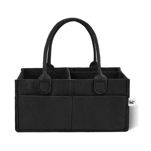 Organizador de coche portátil Diaper Caddy Mr. Pen para bebés, negro