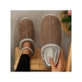 thumbnail image 3 of Women's Solid Color Slipper Boots with Plush Lining, Soft Sole Bedroom Slippers for Warmth & Comfort, Non-Slip Indoor Use 2026, 3 of 7