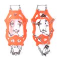 thumbnail image 3 of Cubierta para zapatos de hielo Ormromra 19 Dientes Antideslizante Acero Inoxidable Naranja M, 3 of 8