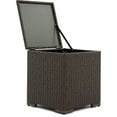 thumbnail image 3 of Afuera Living Modern Wicker Patio Storage Side Table in Brown, 3 of 8
