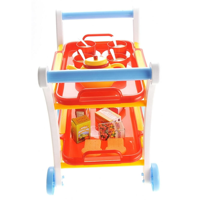 Kid connection tea set trolley playset sale