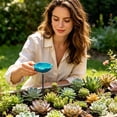 thumbnail image 5 of Ceramic Garden Small Bird Bath Bowl with Stake, Outdoor Pollinator Watering Station for Garden Yard, Butterfly and Bee Water Feeder, Decorative Yard Art Ornament Gift for Outdoor Space, Blue, 5 of 6