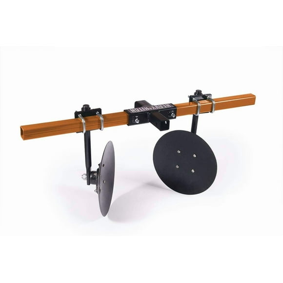 Heavy Hitch Multi-Purpose Disc Cultivator Garden Bedder 3-Point Attachment with Discs Only Powdercoated in Orange | USA Made for Compact/Sub-Compact Tractors