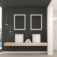 thumbnail image 4 of Aquaterior 32"x24" Rectangle LED Bathroom Mirror with Anti Fog Dimmable Waterproof Wall-Mounted Mirror, 4 of 9