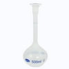 Unique Bargains Laboratory Clear White Plastic Volumetric Measuring Flask 500ml