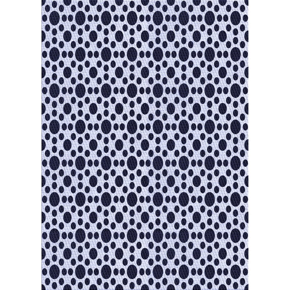 Ahgly Company Indoor Rectangle Patterned Midnight Blue Area Rugs, 4' x 6'