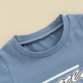 thumbnail image 4 of Bagilaanoe 2pcs Toddler Baby Boy Shorts Set Short Sleeve Letter Print T Shirt Tops + Shorts 6M 12M 18M 24M 3T Kids Casual Summer Clothes, 4 of 7
