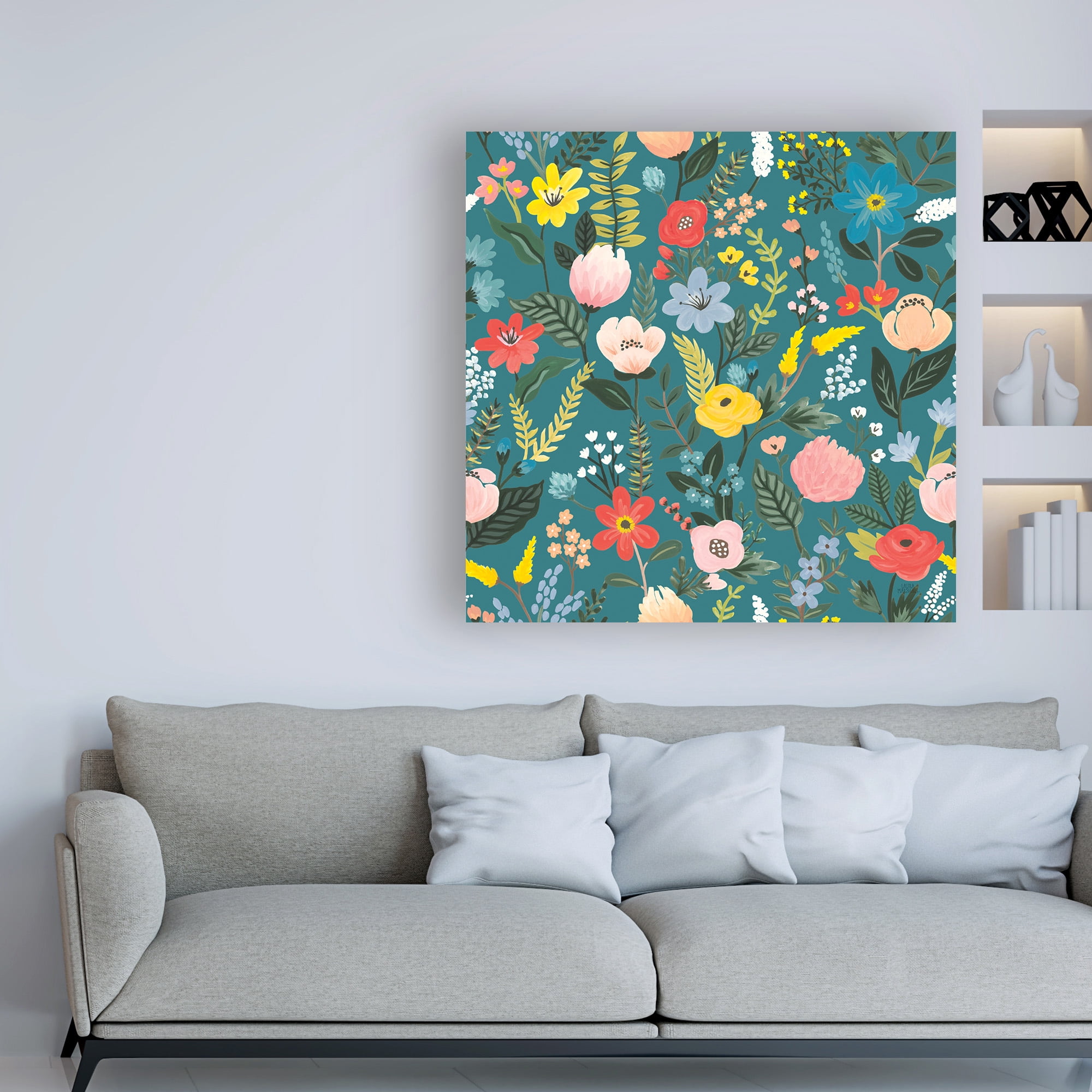 Trademark Fine Art 'Wild Garden Pattern XIA' Canvas Art by Laura Marshall