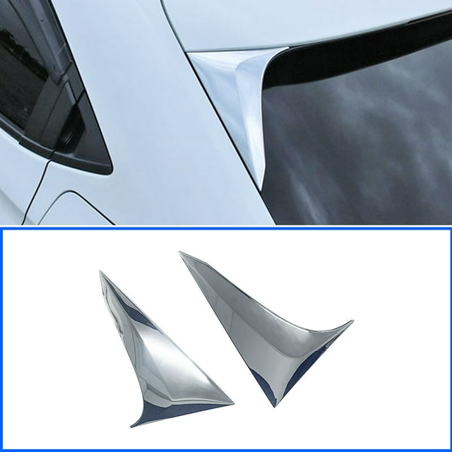 Chrome Rear Window Trim Panel Tail Triangle Covers for Honda HR-V HRV 2023-2024