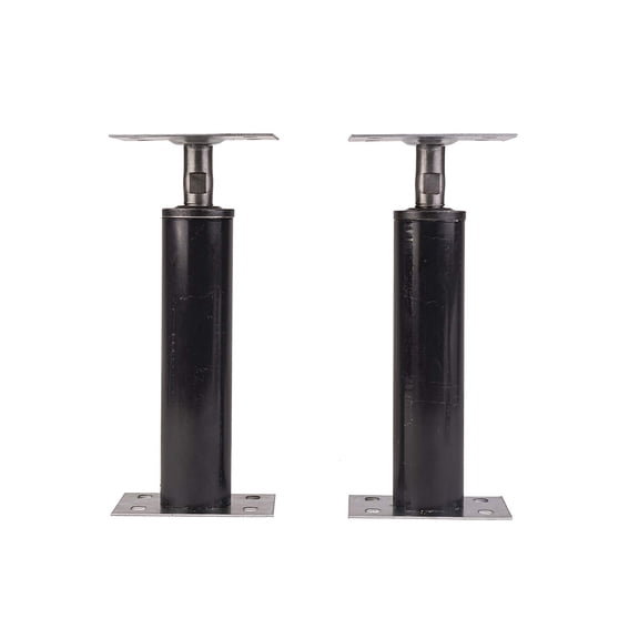 Akron Products Adjustable Telescoping Floor Jack, 1’-1’ 3", 2 Pack, Metal, Black