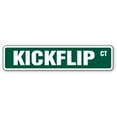thumbnail image 1 of SignMission A-18-SS-Kickflip 4 x 18 in. Kickflip Aluminum Street Sign, 1 of 1