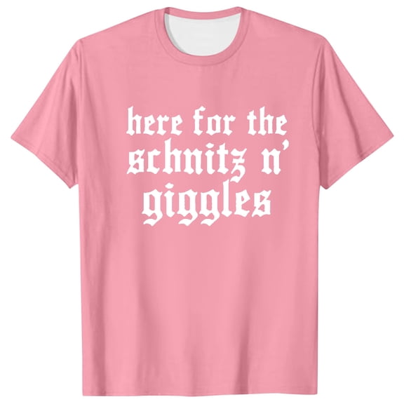 Razzly Men T Shirts Funny Print Graphic Tee Comfortable Short Sleeve Casual Summer Top for Daily Wear Outdoor Activities(Pink,XL)