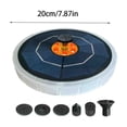 thumbnail image 3 of Honmine Solar Powered Spout Outdoor Courtyard, Fountain with 7 Color LED Light, 5 Nozzles and 1 Adapter for Swimming Pool, Bathroom, and Garden, 3 of 6
