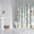 thumbnail image 2 of Waterproof Cute Boho Daisy Shower Curtain 72x72 Inch Boho Style Polyester Unique Shower Curtain for Bathroom Hotel Home Decor with 12 Plastic Hooks, 2 of 5
