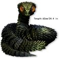 thumbnail image 2 of 3D Printed Snake Toys 3D Printed Animals Snake Pet Movable Joint Fidget Toys， 3D Printed Animals Toy Adults Fidget Toys，3D Printed Fidget Toys for Home Office Decor (24.4' Black&Gold), 2 of 6