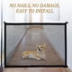 thumbnail image 4 of Puerta independiente para mascotas, 96 pulgadas, extra ancha, 30 pulgadas de alto, sin montaje, puerta plegable de madera para perros para puertas, escaleras, valla interior para cachorros, 4 of 7