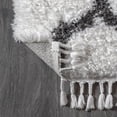 thumbnail image 5 of JONATHAN Y ALASKA SHAG 4 x 6 Area Rug, Marrakesh Trellis - Ivory/Charcoal, ALA100A-4, 5 of 6