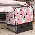 thumbnail image 2 of Toaster Covers 2 Slice, cartoon ghost halloween Waterproof Bread Machine Cover Fits for Standard 2 Slice Toasters, Home Decor Toaster Protection with Hanging Rope, 2 of 7