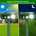 thumbnail image 3 of 4-Pack Solar Ultrasonic Animal Repellent for Garden Protection Stop Yard Damage Instantly Deer Cat Squirrel Dog Skunk Rabbit & Raccoon Deterrent Weatherproof Outdoor Animal Control Safe for Kid & Pet, 3 of 5