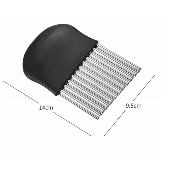 Tdoenbutw cheese slicer Tool Potato Fruit Wavy Stainless Gadget Edged Cutting Steel Vegetable Kitchen Kitchen，Dining & Bar kitchen gadgets big deals Multicolor