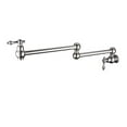 thumbnail image 4 of Wall Mount Solid Brass Pot Filler Tap Double-Jointed Swinging Kitchen Pot Filler Faucet Multiple Colors Faucets ,360° Swivel Spout, 4 of 5