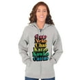 thumbnail image 3 of Cat Translation Around the World Unisex Fleece Graphic Zip Up Hoodie Brisco Brands 2X, 3 of 5