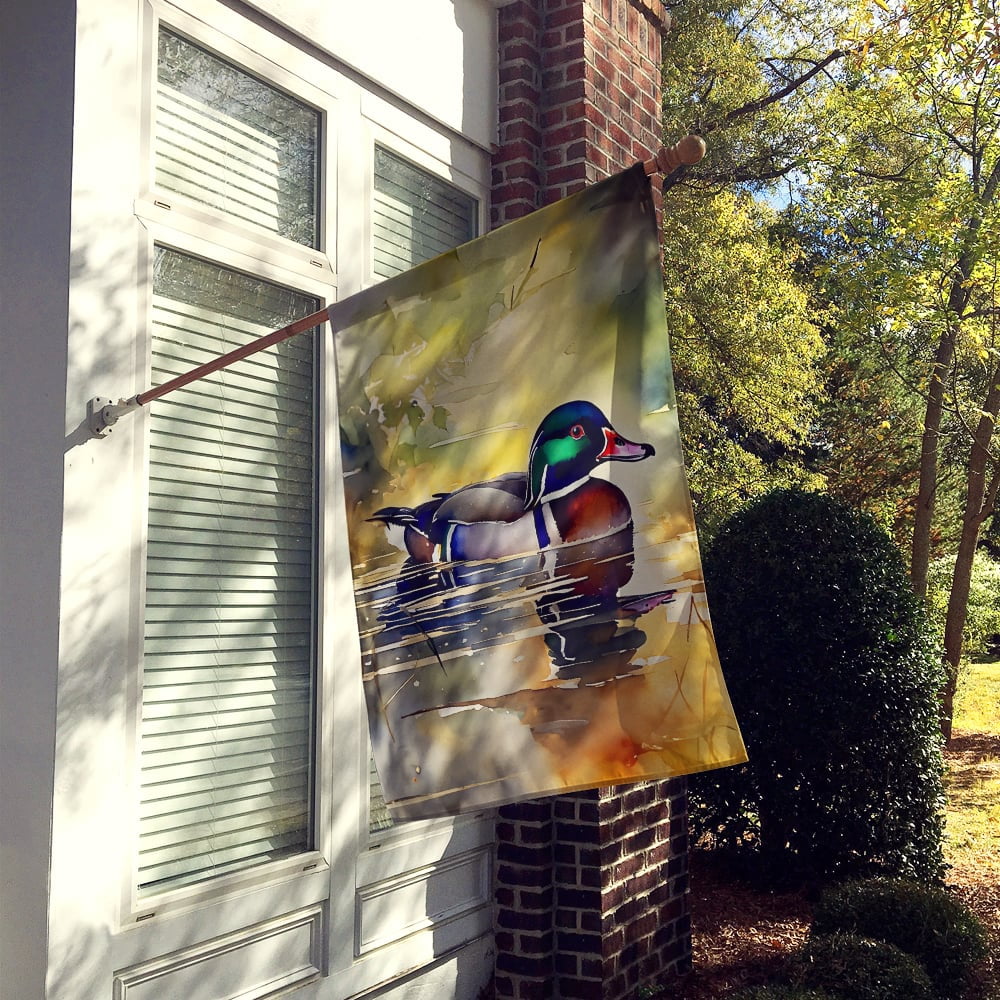 Wood Duck House Flag 28 in x 40 in