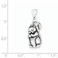 thumbnail image 2 of 925 Sterling Silver Antiqued Squirrel (10x24mm) Pendant / Charm, 2 of 2