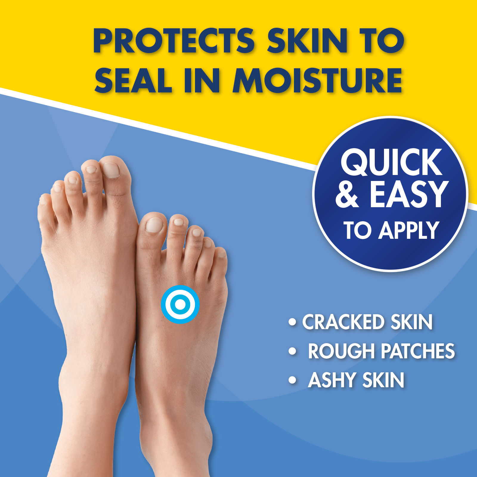 HealthWise Diabetic Foot Cream, 4 oz, Dimethicone + Petrolatum Skin Protectant, Softens Dry, Cracked Heels, Odor-Free, Paraben-Free