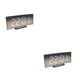 thumbnail image 2 of Matsuzay Reloj despertador LED Relojes de espejo digital Decoración del hogar Luz de carácter transparente Blanco 2Conjunto, 2 of 6