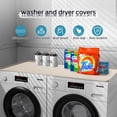 thumbnail image 2 of 54" x 27.5" Washer and Dryer Covers for the Top，Waterproof and non-slip Washing Machine Cover，Applies to Kitchen、laundry room organization，Washer Dryer Countertop. (Beige), 2 of 9