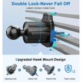 thumbnail image 5 of QX2B Mobile Bracket Clip Cellphone Holder Mount Vent Grip with Joint Ball Dia- 17mm, 5 of 5