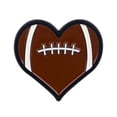 thumbnail image 1 of Decorative Brooch Football Pattern Heart Shape Zinc Alloy Lapel Pin Sweater Dress Suit Lapel Badge Versatile Outfit Accessory, 1 of 8