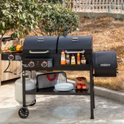 Royal Gourmet ZH3005Y 2-Burner Gas and Charcoal Combo Grill with Offset Smoker & Side Burner